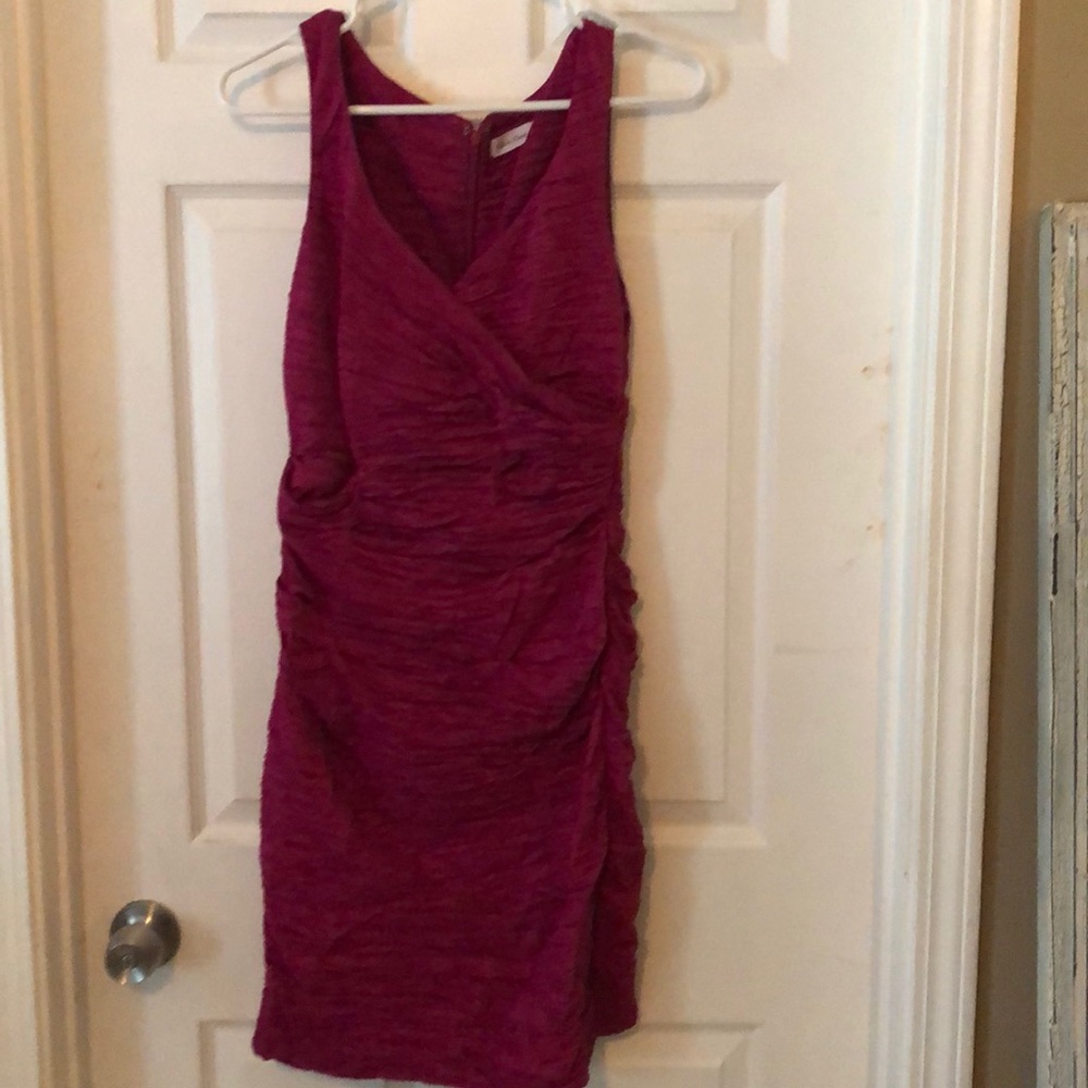 Calvin Klein sleeveless pink dress. Perfect for date night!